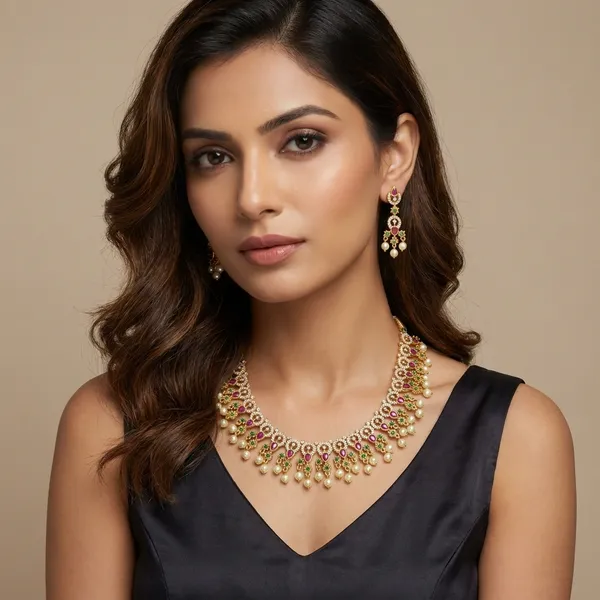 Golden_Alloy_Necklace_Set_For_Women