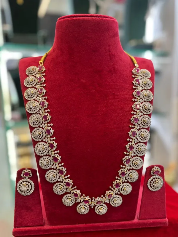 Silver_Alloy_Necklace_Set_For_Women