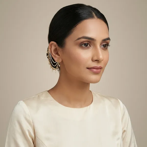 Golden_Alloy_Ear_Chain_For_Women