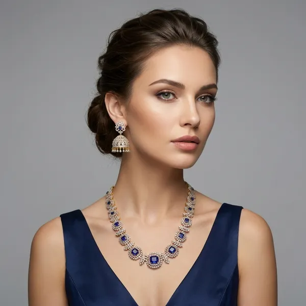 Green_Alloy_Necklace_Set_For_Women