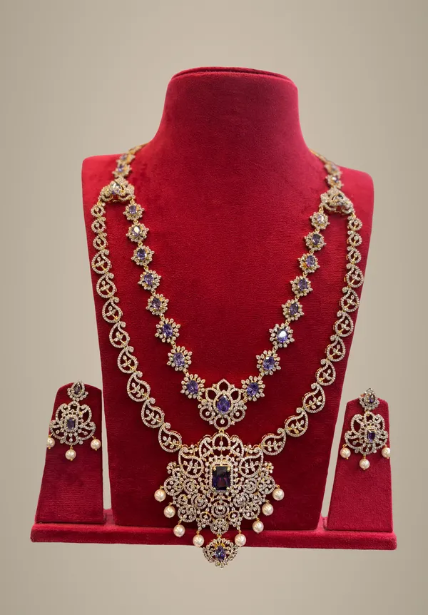 Silver_Alloy_Necklace_Set_For_Women