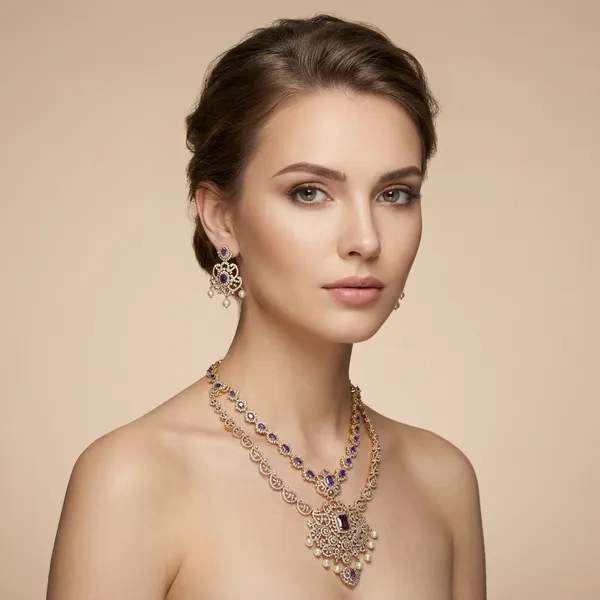 Silver_Alloy_Necklace_Set_For_Women