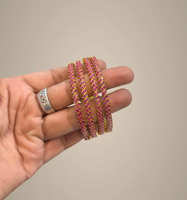 Pink_Alloy_Bangles_For_Women