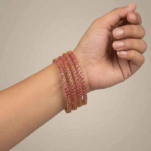 Pink_Alloy_Bangles_For_Women