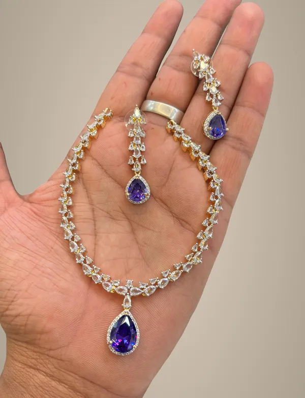 Silver_Alloy_Necklace_Set_For_Women