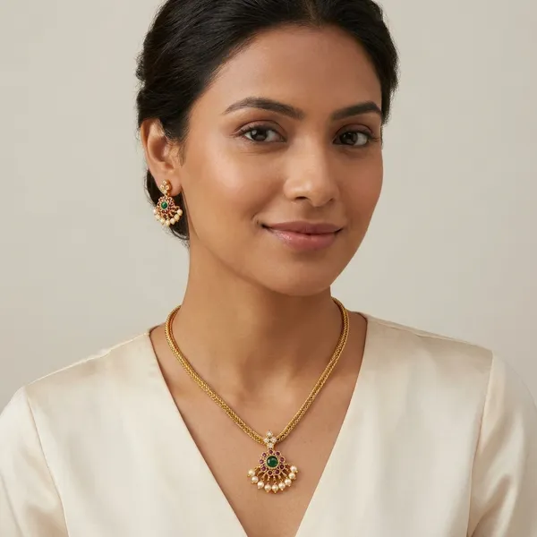 Golden_Alloy_Necklace_Set_For_Women