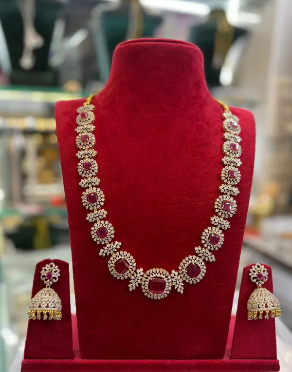 Red_Alloy_Necklace_Set_For_Women