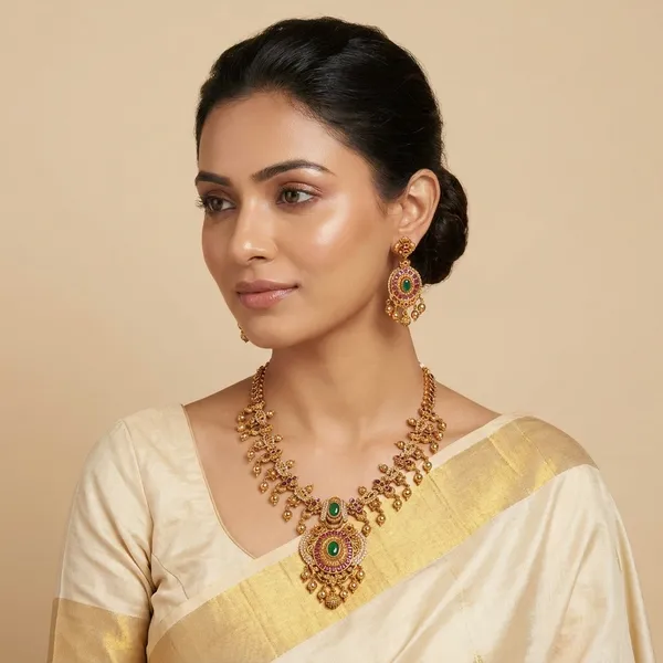 Golden_Alloy_Necklace_Set_For_Women