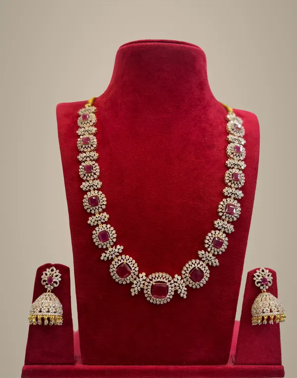 Red_Alloy_Necklace_Set_For_Women