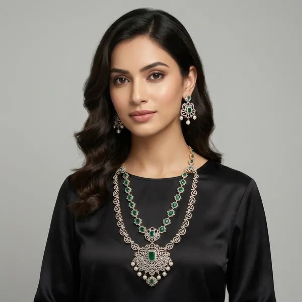 Silver_Alloy_Necklace_Set_For_Women