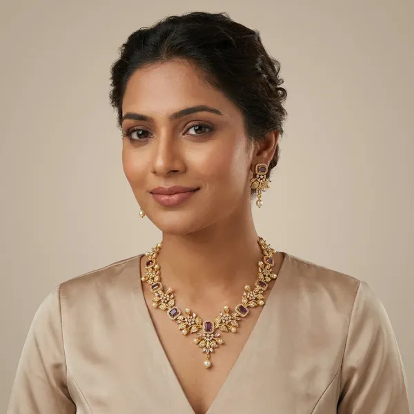 Golden_Alloy_Necklace_Set_For_Women