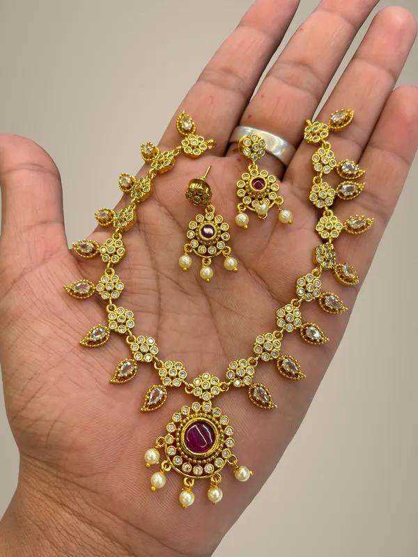 Golden_Alloy_Necklace_Set_For_Women