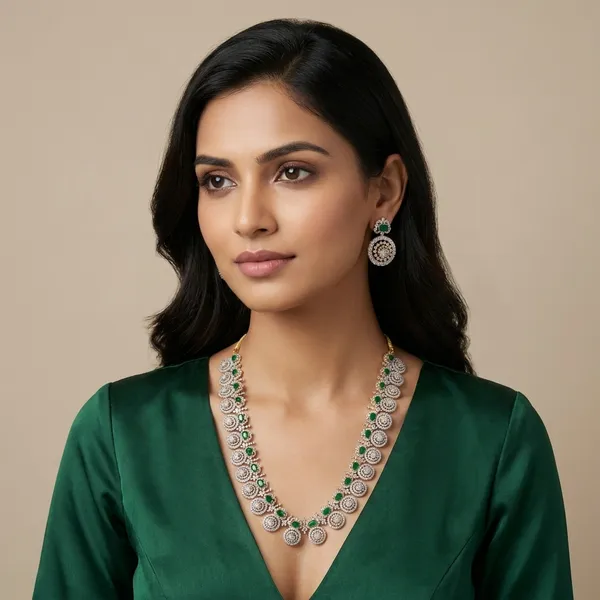 Silver_Alloy_Necklace_Set_For_Women