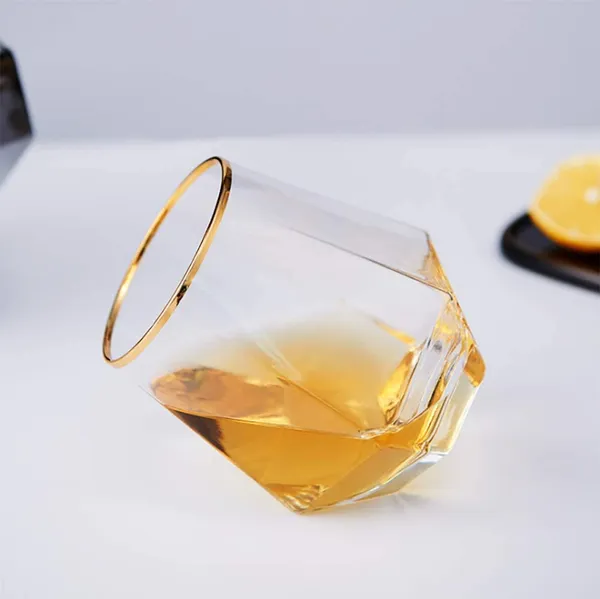 350ML_European_Crystal_Golden_Rim_Whiskey_Glasses_Set_of_6_pcs_Bar_Glass_for_Drinking_Bourbon,Whisky,_Scotch,_Cocktails,_Cognac-_Old_Fashioned_Cocktail_Tumblers_(Golden_Rim)