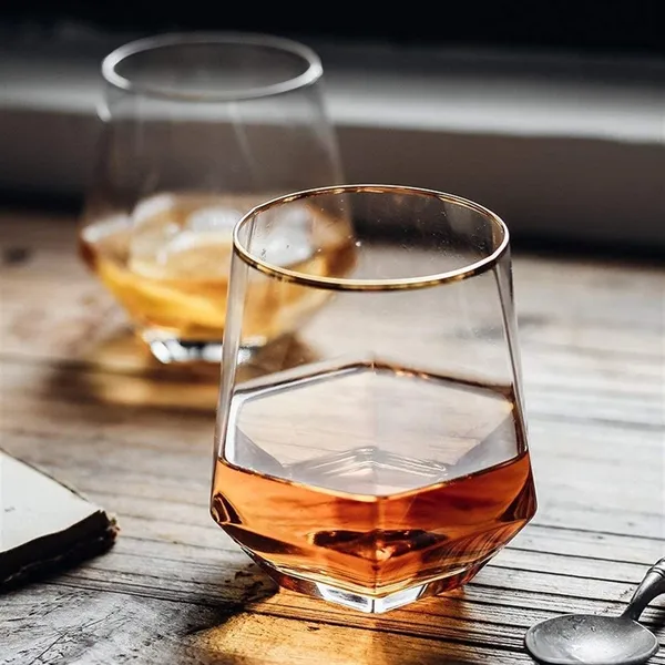 350ML_European_Crystal_Golden_Rim_Whiskey_Glasses_Set_of_6_pcs_Bar_Glass_for_Drinking_Bourbon,Whisky,_Scotch,_Cocktails,_Cognac-_Old_Fashioned_Cocktail_Tumblers_(Golden_Rim)