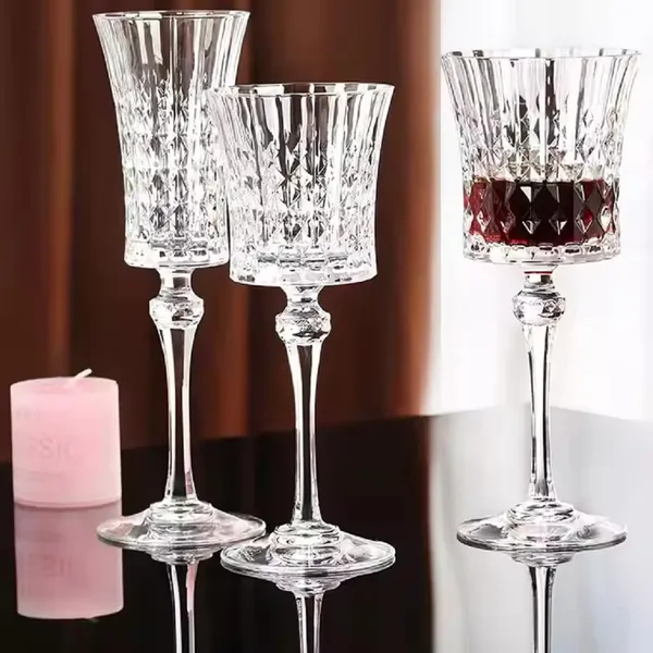 350_ML_Crystal_Wine_Glass_Red_or_White_Cut_Wine,_Transparent_Champagne_Flute_Wine_Glass_-__Pack_of_(6)