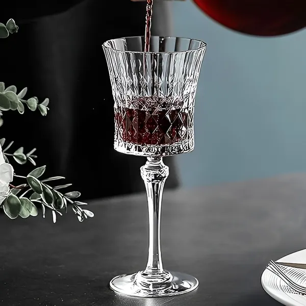 350_ML_Crystal_Wine_Glass_Red_or_White_Cut_Wine,_Transparent_Champagne_Flute_Wine_Glass_-__Pack_of_(6)
