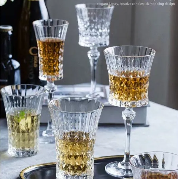 350_ML_Crystal_Wine_Glass_Red_or_White_Cut_Wine,_Transparent_Champagne_Flute_Wine_Glass_-__Pack_of_(6)