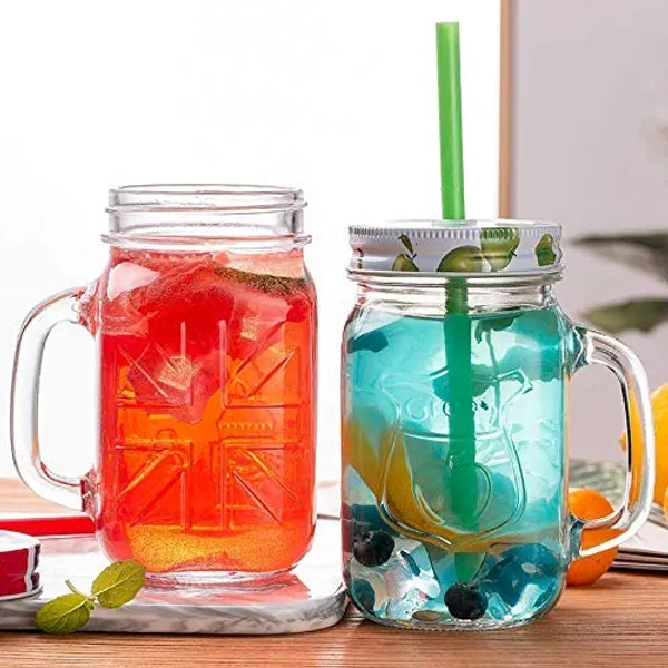 Set_of_(2)_-_350ml_Drink_Coffee_Glass_Cup_with_Lid_and_Straw_Transparent,