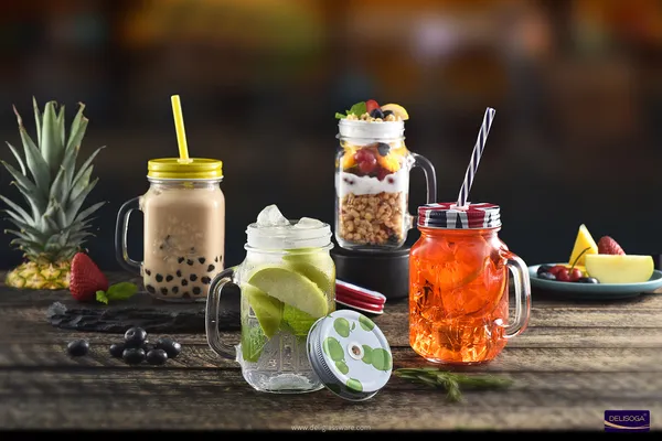 Set_of_(2)_-_350ml_Drink_Coffee_Glass_Cup_with_Lid_and_Straw_Transparent,