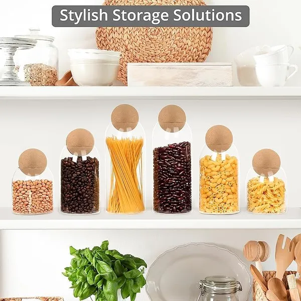 Storage_Glass_Jar_With_Ball_Cork_Lid,Tea_Coffee_Sugar_Containers_For_Kitchen_Storage_Container_With_Lid_For_Tea_Coffee_&_Sugar,_Dry_Fruit_Jars,_Storage_Box,_Set_Of_3_(3,_M-16),Transparent
