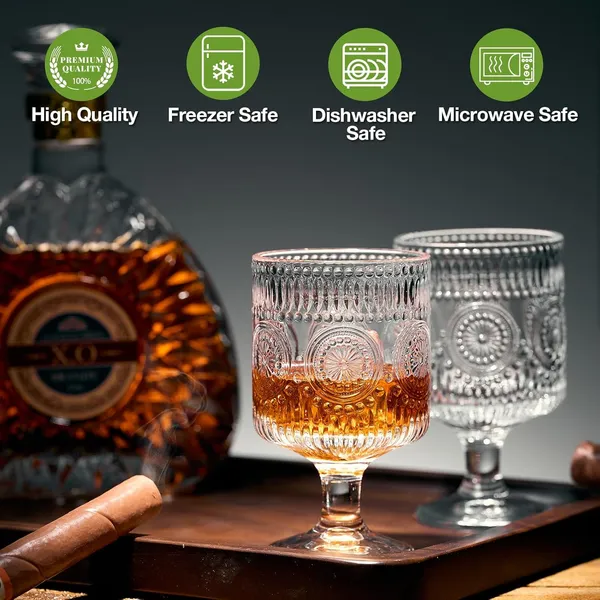 Brandy_Classic_Wine_Glasses_250ML_,_Set_of_6_Perfect_for_Parties,_Gifts,_Bar_,Restaurant_,_Housewarming,_Weddings,_Aniversary_Lead_Free_|_Shatter_Resistant_Vintage_Embossed_Floral_Decorative_Wine_Glass_Wine_Glass