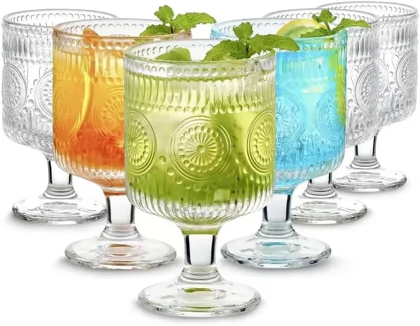 Brandy_Classic_Wine_Glasses_250ML_,_Set_of_6_Perfect_for_Parties,_Gifts,_Bar_,Restaurant_,_Housewarming,_Weddings,_Aniversary_Lead_Free_|_Shatter_Resistant_Vintage_Embossed_Floral_Decorative_Wine_Glass_Wine_Glass