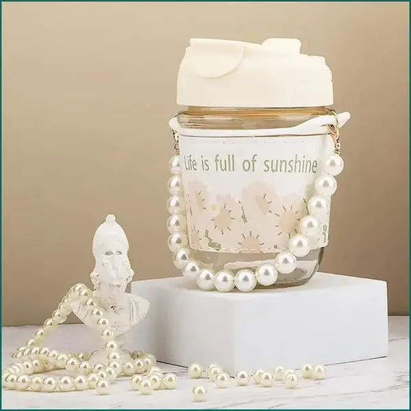 Glass_Coffee_Mug_with_Straw_with_Pearl_Chain_Belt_&_Leather_Grip_Sipper_Tumbler_Mugs_with_Lid_Pack_of_1-350_ML_Travel_Mug_for_Drinking_Glass,_Milk_Mug,Lemon_Tea,Water_Juice_Cup_(CM_-_29)