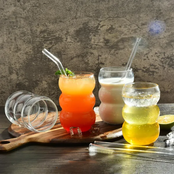 450ml_Drink_Coffee_Glass_Cup_with_Lid_and_Straw_Transparent,_Clear_Set_of_(1)
