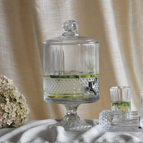 5_Liter_Glass_Beverage_Dispenser_with_Tap,_Cold_Ice_Drink_Dispensers_for,_Water,_Juice,_Beer,_Cocktails,_Detox_Drinks,_Home_&_Restaurants,_Office,Bar,Weddings_Decoration,Party