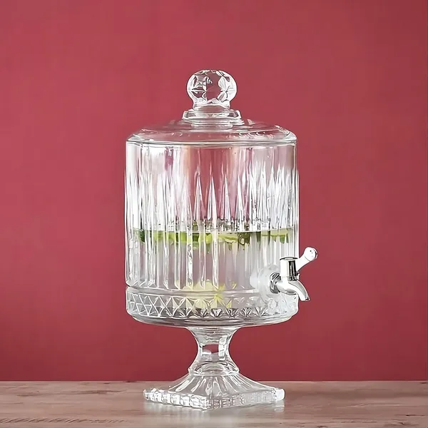 5_Liter_Glass_Beverage_Dispenser_with_Tap,_Cold_Ice_Drink_Dispensers_for,_Water,_Juice,_Beer,_Cocktails,_Detox_Drinks,_Home_&_Restaurants,_Office,Bar,Weddings_Decoration,Party