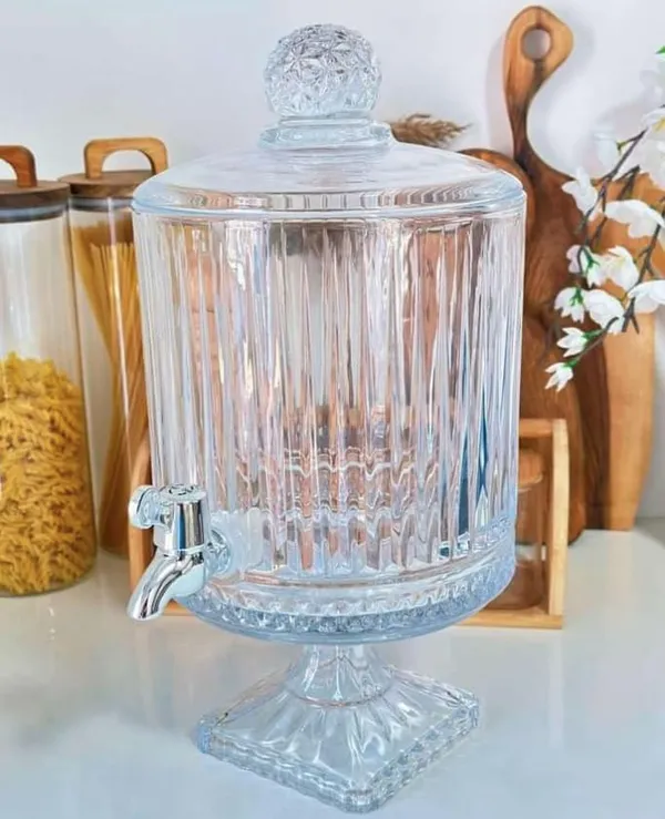 5_Liter_Glass_Beverage_Dispenser_with_Tap,_Cold_Ice_Drink_Dispensers_for,_Water,_Juice,_Beer,_Cocktails,_Detox_Drinks,_Home_&_Restaurants,_Office,Bar,Weddings_Decoration,Party
