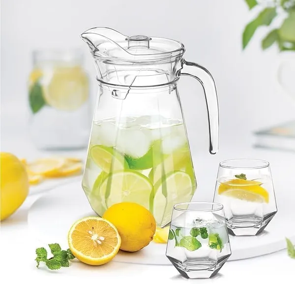 Premium_Water_and_Juice_Glasses_and_Jug_Set_Combo_[6_Piece_Glass_350ML_&_1_Piece_Jug_1.4_Liter]_Transparent_Pitcher_Set_for_Dining_Table,_Home_&_Restaurant,Party_(MTS_-_11)