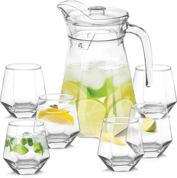 Premium_Water_and_Juice_Glasses_and_Jug_Set_Combo_[6_Piece_Glass_350ML_&_1_Piece_Jug_1.4_Liter]_Transparent_Pitcher_Set_for_Dining_Table,_Home_&_Restaurant,Party_(MTS_-_11)