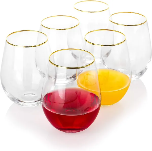 Premium_Golden_Rim_300ML_Water-Juice_&_Whisky_Glasses_Set_of_6_Crystal_Drinking_Glass_for_Water,Juice,_Milk,Coke,Beer,Beverage,Vintage_Style_Home,Office_Everyday_Use