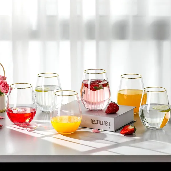 Premium_Golden_Rim_300ML_Water-Juice_&_Whisky_Glasses_Set_of_6_Crystal_Drinking_Glass_for_Water,Juice,_Milk,Coke,Beer,Beverage,Vintage_Style_Home,Office_Everyday_Use