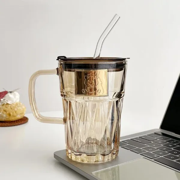 Brown_Glass_Travel_Mug_with_Straw_Green_Tea_Sipper_Tumbler_Mugs_with_Lid_Pack_of_1-450_ML_Coffee_Mug_for_Drinking_Glass,_Milk_Mug,Lemon_Tea,Water_Juice_Cup_(CM_-_27)
