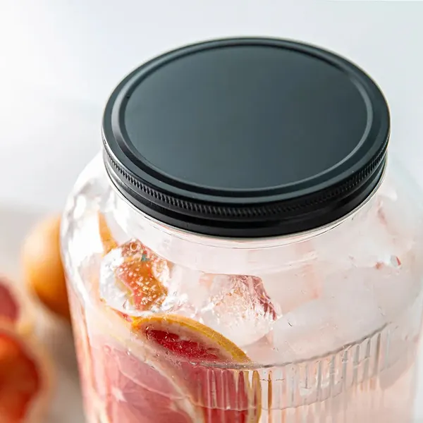 5.5_Liter_Glass_Beverage_Dispenser_with_Tap_&_Black_Lid,_Drink_Dispensers_for_Beer,_Water,_Cocktails,_Detox_Drinks,_Party,Bars,Home_&_Restaurants,Wedding_Decoration