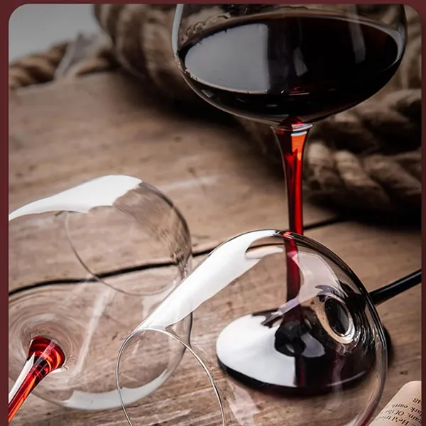 450_ML_Crystal_Black_&_Red_Handle_Wine_Glass_Red_or_White_Cut_Wine,_Transparent_Champagne_Flute_Wine_Glass_-__Pack_of_(6)