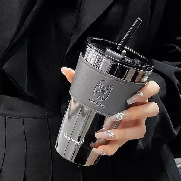 Black_Glass_Coffee_Mug_with_Straw_and_Leather_Grip_Sipper_Tumbler_Mugs_with_Lid_Pack_of_1-450_ML_Travel_Mug_for_Drinking_Glass,_Milk_Mug,Lemon_Tea,Water_Juice_Cup_(CM_-_25)