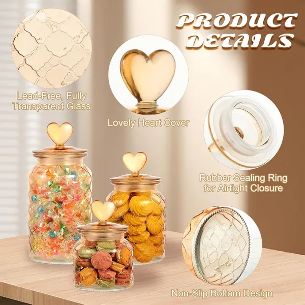 Brown_Glass_Food_Storage_Jars_with_Glass_Lids_700ml_Set_of_6,_Love_Heart_Handle_Lid_Jar_for_Home_Kitchen,Flour,_Sugar,_Coffee,_Pasta,_Grains,_Cookies,_Snacks