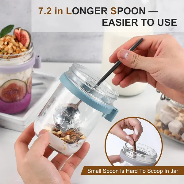 Premium_Oats_Container_450_ML_1_Pcs_(random_color)_Oats_Jars_with_Lid_and_Spoon_For_Overnight_Oats_Leak_Proof_Container_with_Measurment_For_Cereal_Fruit_Vegetable_Milk_Salad_Yogurt