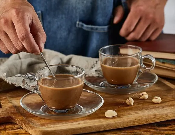 Premium_Glass_Tea_Cup_and_Saucer_Set_(6_Cups_&_6_Saucers_-_190_ML)_Transparent_Cups_&_Saucer_Set_For_Coffee_Herbal_Green_Tea,_Lemon_Tea,_Espresso,_Hot_Chocolate,Cappuccino