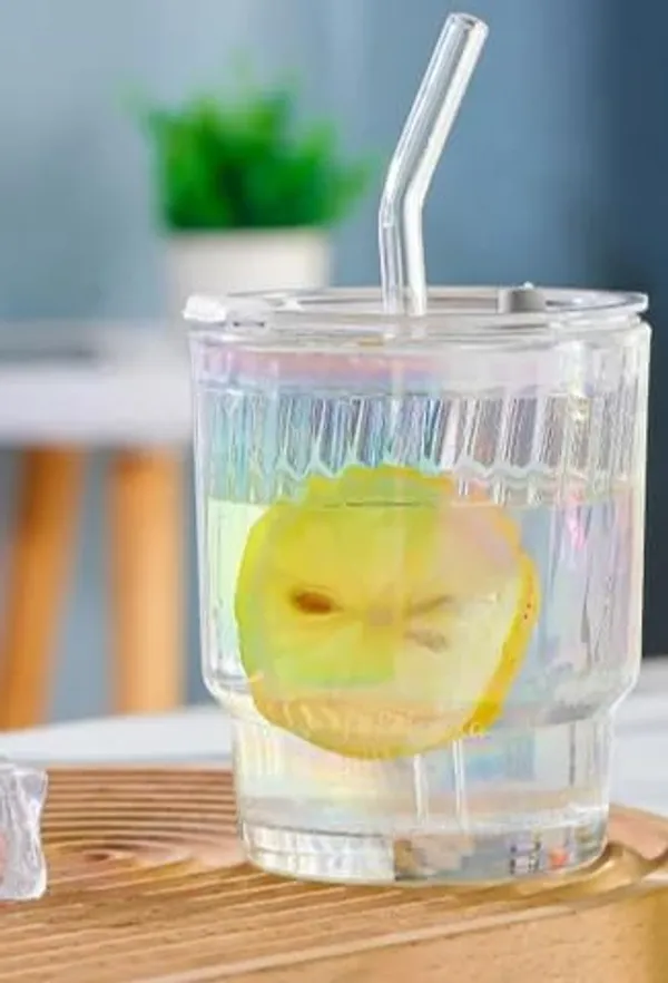 Glass_Coffee_Mug_with_Straw_Green_Tea_Sipper_Tumbler_Mugs_with_Lid_Pack_of_1-370_ML_Travel_Mug_for_Drinking_Glass,_Milk_Mug,Lemon_Tea,Water_Juice_Cup_(CM_-_28)