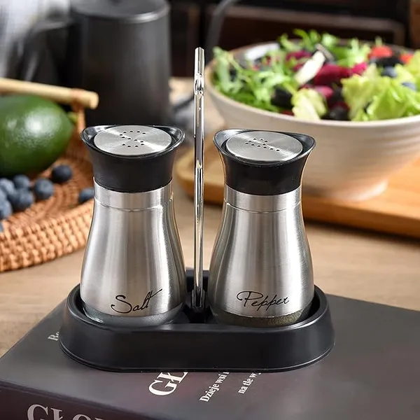 Salt_and_Pepper_Shakers_Set_with_Stand_|_Refillable_Stainless_Steel_Shaker_with_Glass_Bottom_for_Home,_Kitchen_and_Restaurants