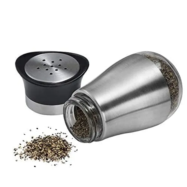 Salt_and_Pepper_Shakers_Set_with_Stand_|_Refillable_Stainless_Steel_Shaker_with_Glass_Bottom_for_Home,_Kitchen_and_Restaurants