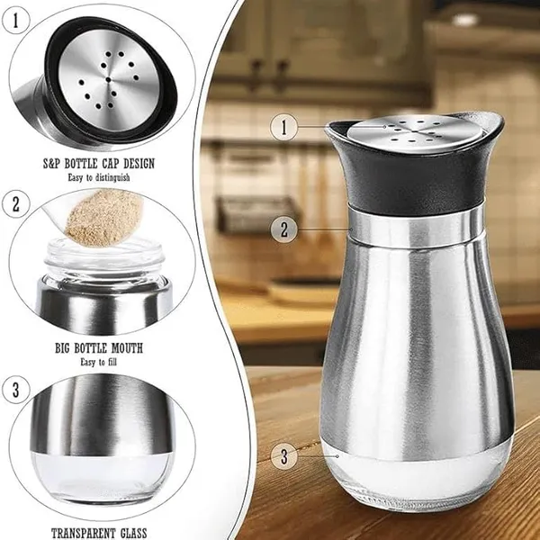 Salt_and_Pepper_Shakers_Set_with_Stand_|_Refillable_Stainless_Steel_Shaker_with_Glass_Bottom_for_Home,_Kitchen_and_Restaurants