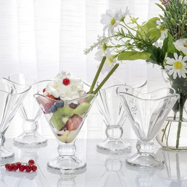 350ML_Ice_Cream_Glasses_Cups_Dishes_for_Desserts,_Milkshake,Fruit_and_Pudding_Glass_Serving_Bowls,Clear_Set_of_(6)