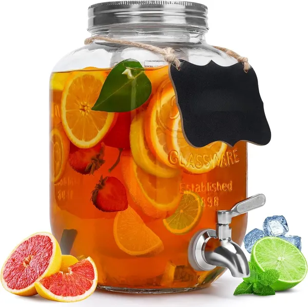 4_Liter_Glass_Juice_Dispenser_with_Tap,_Cold_Ice_Drink_Dispensers_for_Water,_Beer,_Cocktails,_Detox_Beverage_Drinks,_Home_&_Restaurant,_Office,_Bar,_Party_Set_of_1