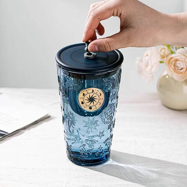 Glass_Coffee_Mug_with_Straw_Green_Tea_Sipper_Tumbler_Mugs_with_Lid_Pack_of_1-400_ML_Travel_Mug_for_Drinking_Glass,_Milk_Mug,Lemon_Tea,Water_Juice_Cup_(CM_-_33)